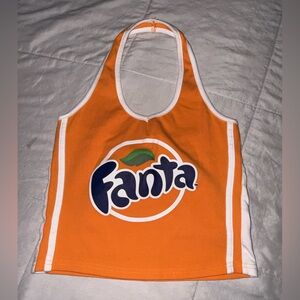 Forever 21 Orange Fanta Logo Women’s Tank Top